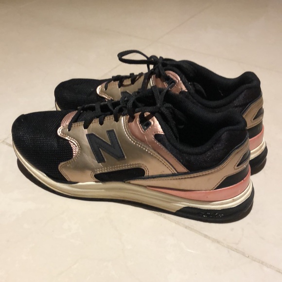 Rose Gold and Black New Balance Runners - Picture 3 of 5